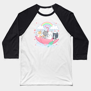 Kitty Rowboat Baseball T-Shirt